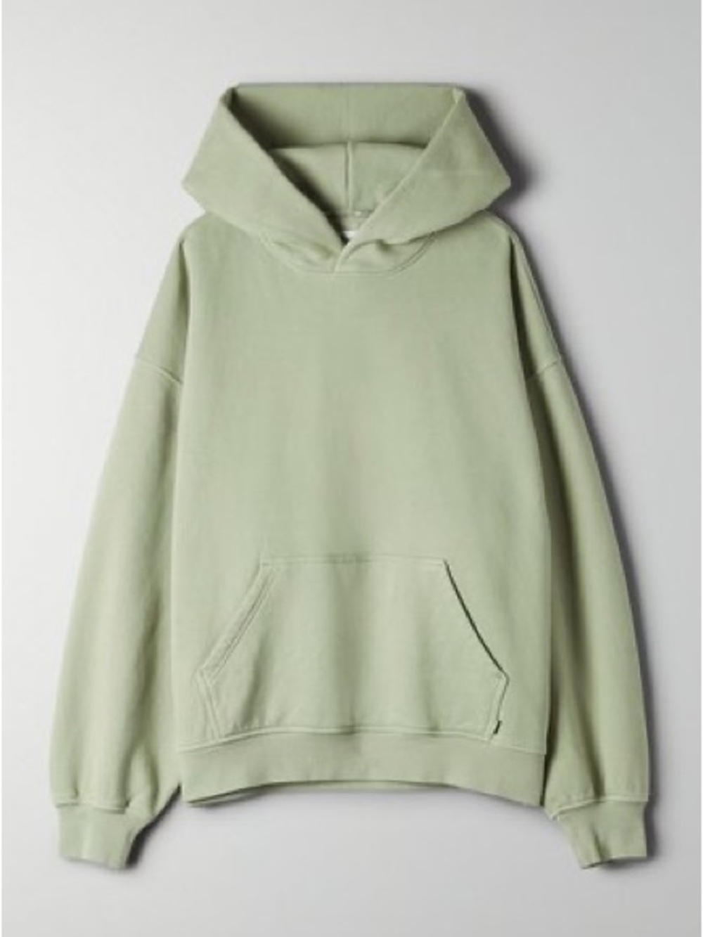 TNA Cozy AF Fleece Sage Green Crewneck Hoodie